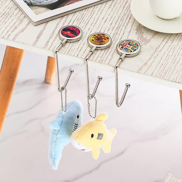 Stark, icke-märkande sugkrok Sticky Hook Set (dubbelkrok)