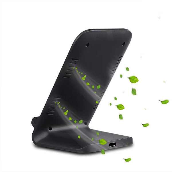 Trådløs oplader med kølende vertikal stander 30W hurtig opladning til Apple 12x Huawei telefoner
