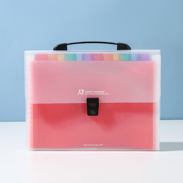 Dragspel Mapp Portable Document Organizer Keeper Pappersarkiveringsmapp