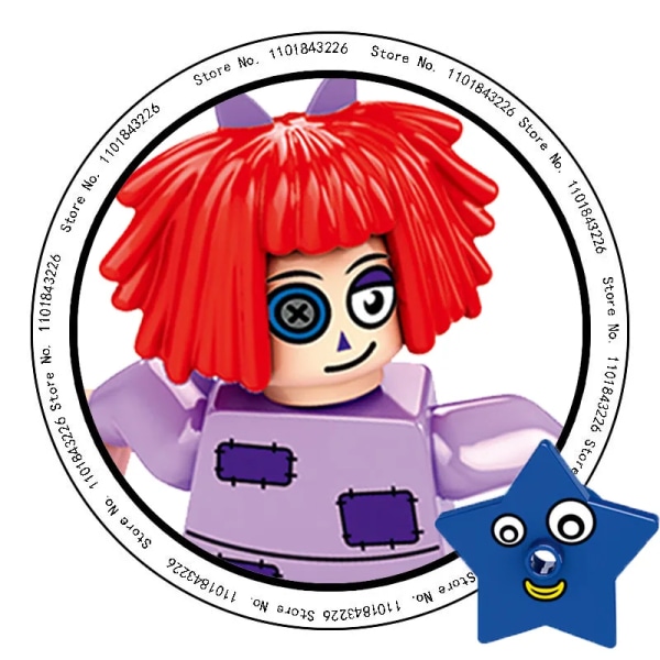 8 stk. Fantastiske digitale cirkus mini actionlegetøj actionfigurer byggeklodser gaver Egnet til LEG0