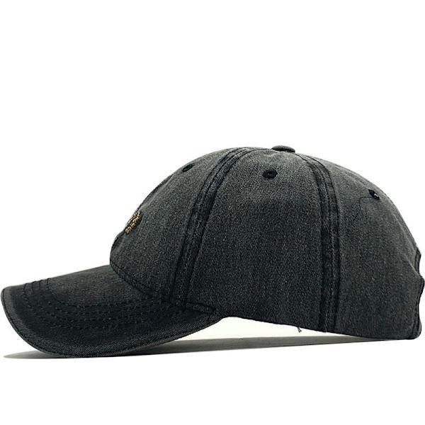 Retro Boat Anchor Broderad denim cap (svart)