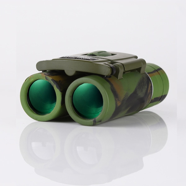 Miniteleskop 8x21 Bärbar hopfällbar kikare Lätt att bära för utomhuscampingresor Se Långt Kamouflage Zoomteleskop
