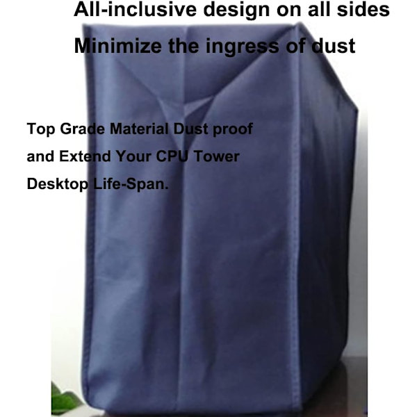 Bitar Cover + tangentbord + värddator PC Dammtät datorkåpa Dammtät cover för stationär dator CPU Tower Protector (27' Moni)