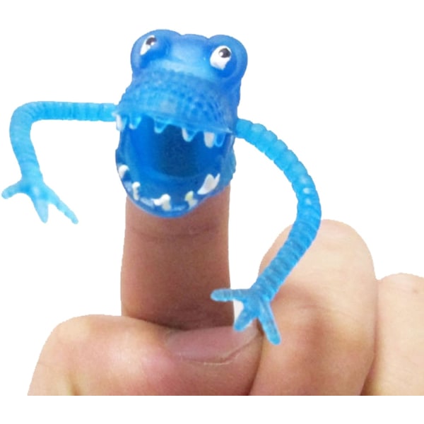 Monster Finger Leksak Leksak för barn Presentfest Rolig leksak Fingertop Puppet Show (10 silikonmonster, slumpmässig stil)