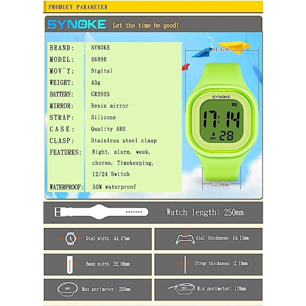 Jelly Koreansk version elektronisk ur til mandlige og kvindelige studerende fe