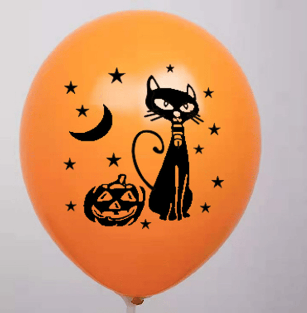 Halloween Horror Græskar Oppustelig 40 cm Lysende Farveskiftende