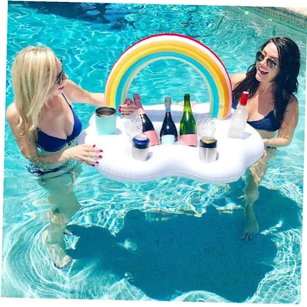 Flydende Drikkeholder Oppustelig Pool Float Øl Drikke Mad Spabad Til Vand Pool Party Forsyninger Dam