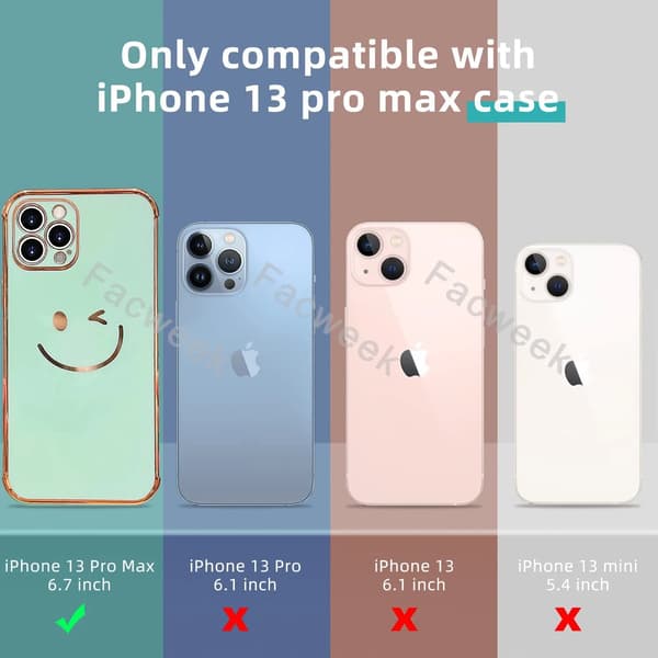 iPhone 13 Pro Max- case, [fallskydd av militärklass] [Anti-Sc