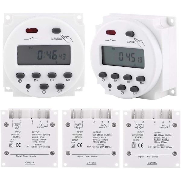 LCD digital timer Veckoprogrammerbar timer för mikrodatorprogrammerad och timerprogrammerad (220V)