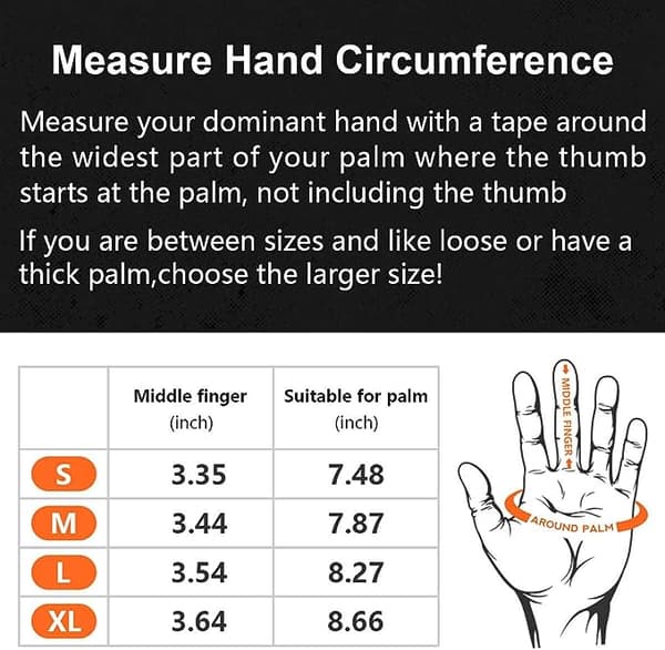 Vinterhandsker Touchscreen Handsker Palm Patch Isolerede Termiske Fleece til Mænd og Kvinder Sort, XL