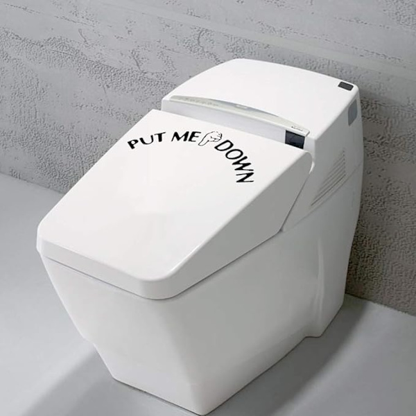 Irrotettavat WC-istuimen tarrat kylpyhuoneeseen, 4 kpl