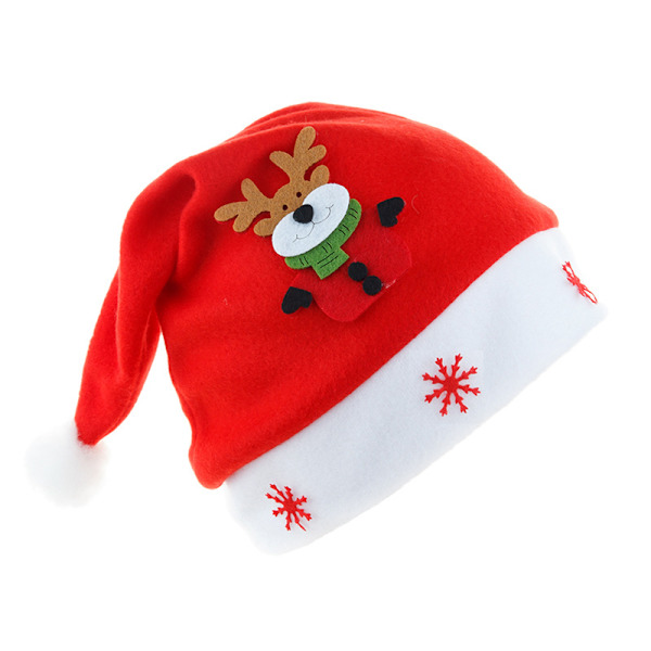 1 st Älg Jul Dekorativ filtmönster Hatt Jultomte Hatt Holiday Party Headwear