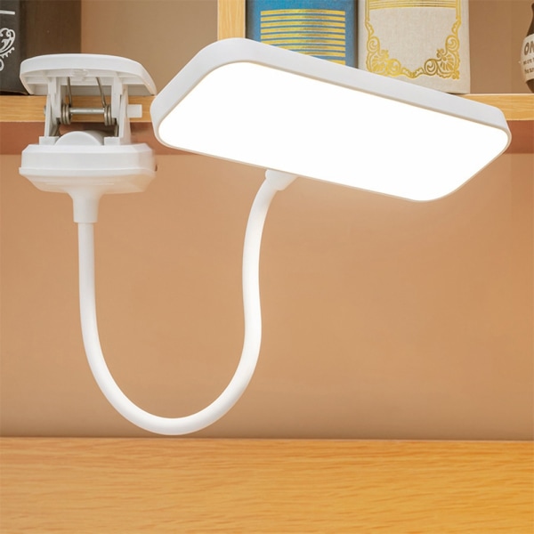 Bordslampa Led Bordslampa 3 lägen Dimmerklämma Studiebelysning Desktop USB -boklampa Laddar läslampa 5V ljusborttagning