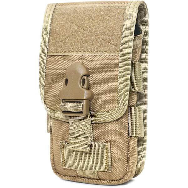 Taktisk Bæltetaske Molle Pose Militær Bæltetaske EDC Hylster Mavebælte Telefontaske Vandring Jagt CS (Grøn)