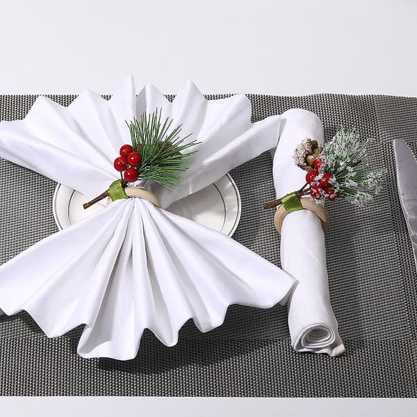 Jul Kotte Servett Länk Dag Ornament 2 Styck