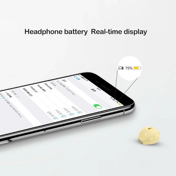 Nya osynliga hörlurar Minihörlurar Bluetooth TWS Wireless Game In-Ear Earbuds Noise Cancel Sports Music Headset Ultra Small purple