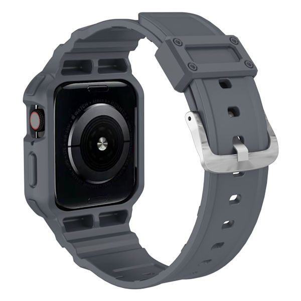Passer til AppleWatch7 Udskiftelig Silikone Apple TPU Integreret Urrem (38mm, to-pak, blå + sort)