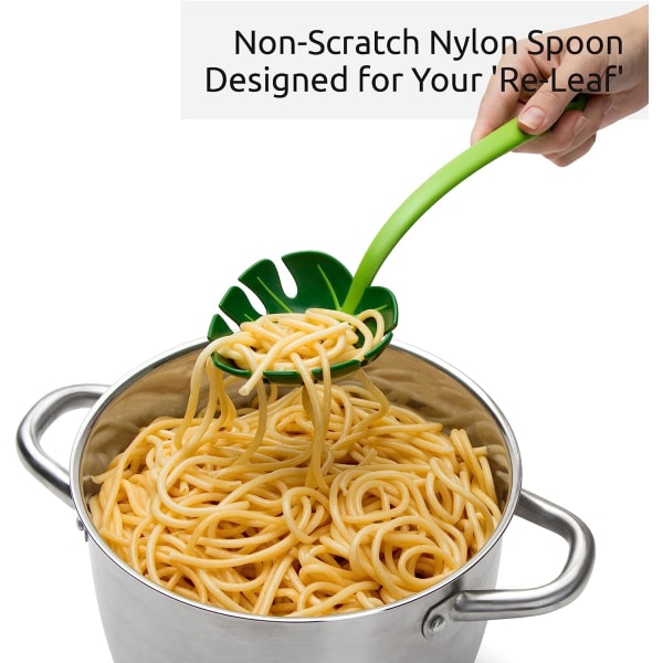 Djungelsked- Matlagningssked för nonstick-kokkärl- Kökssked, högvärmebeständig nylon för matlagning- Köksredskapssked designad för matlagning