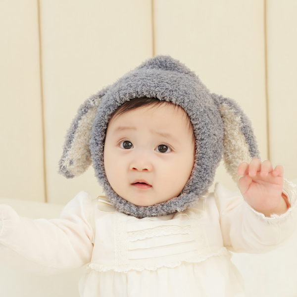 Baby Varm ullhatt på hösten och vintern för pojkar och flickor Baby 6-12-24 månader Barns ullhatt (beige)