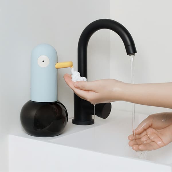 blå and automatisk sæbedispenser, kontaktfri automatisk sæbedispenser