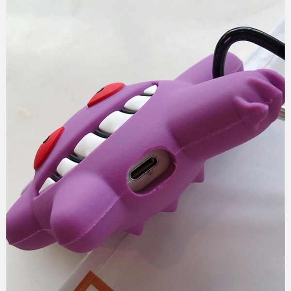 Bluetooth Headset Cover 3D Lila Monster för Airpod Case Cartoon for Airpods 12 Pro 3 Case Stötsäkert för Airpods 3 Case