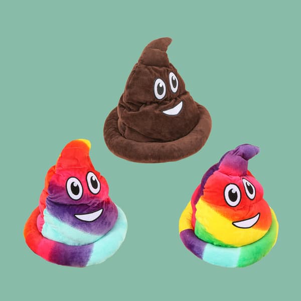 Brun Emoticon Bæsj Hatt 1 Per Bestilling