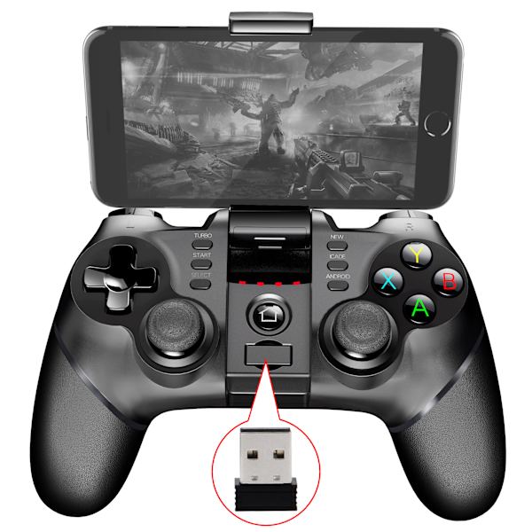 För Android iPhone Bluetooth trådlösa spelkontroller Gamepad Joystick-mottagare