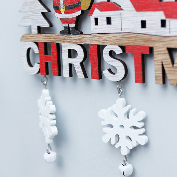 Kreativa juldekorationer Hemmatsal Jul Trähantverk Dörrhängande julklappar