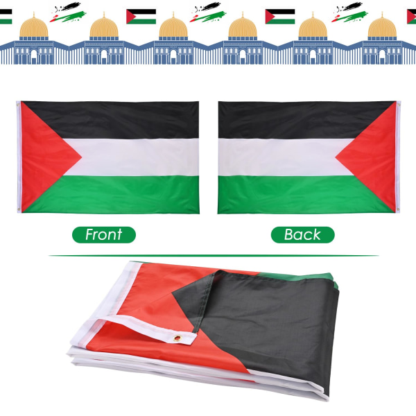 Palestina flagga Palestina banderoller Palestina nationella flagga