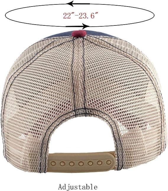 Unisex Animal Mesh Trucker Hat Snapback Square Patch Baseball Caps