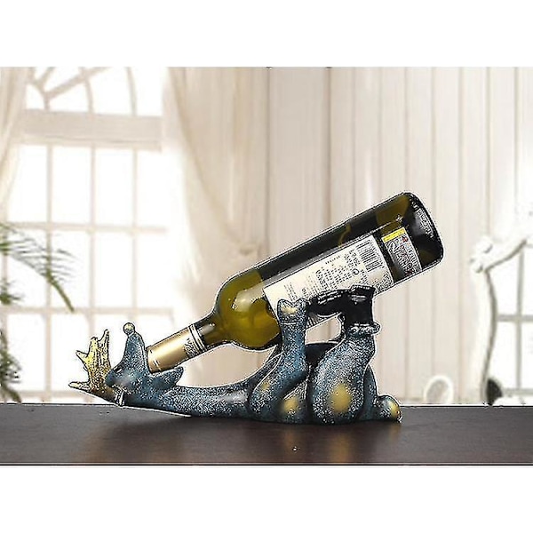 Harts Älg Vinflaskhållare Statyetter European Creative Liggande Deer Animal Wine Craft Dekoration