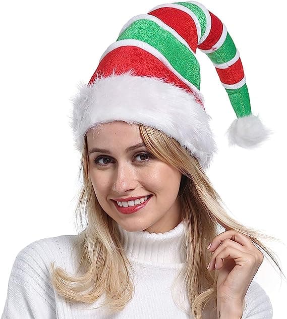 3D Julegrim Sweater Party Elf Hat - Julehat til Voksne