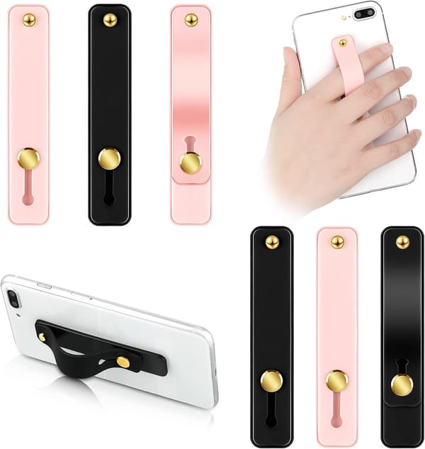 6 Stykker Telefonstroppholder Mobiltelefon Fingerholder Telesko
