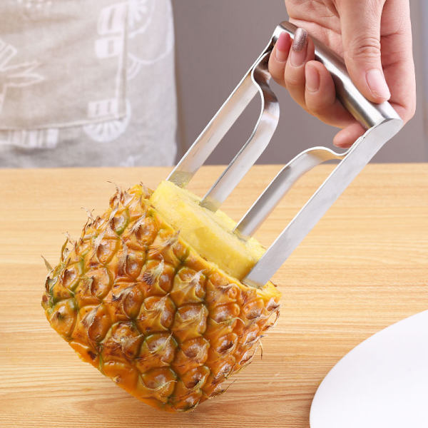 Kök Ananas Corer Rostfritt stål Fruktskärare Supersnabb skalare Verktyg för skivning |