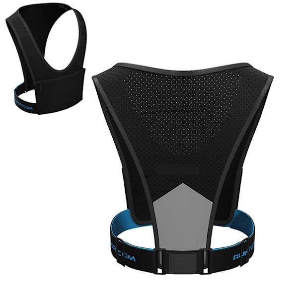 1 stk. Løpe Telefonholder Vest - Brystlomme for Mobil - Lettvekt - Nøkkelklips Holder - Lysstropper - Vanntett - Reflekterende