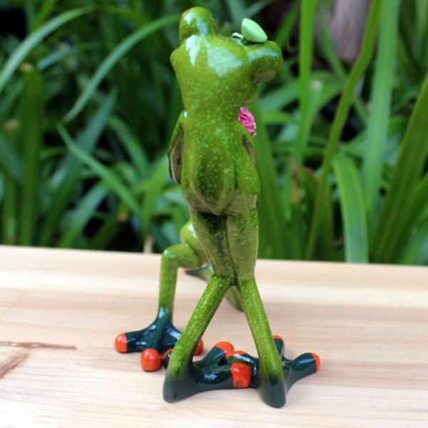 Marry Me Groda Grodor Figurer Staty Groda Skulptur Söt Rolig Kärlek till present Hem Skrivbordsdekoration