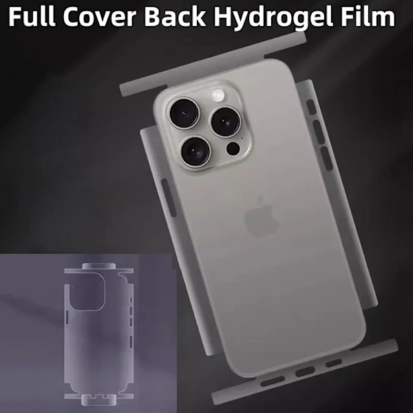 2 pcs Heltäckande hydrogelfilm för iPhone 16-serien  Matte Clear skärmskyddsfodral för iPhone 16E