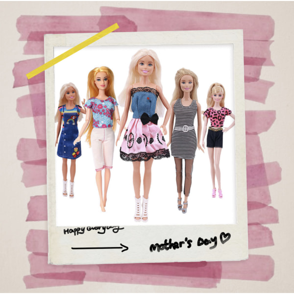 10 st 30 cm dockkläder 11 tum Barbie Princess Kläder Docka Flickklänning Set Mix (endast kläder)