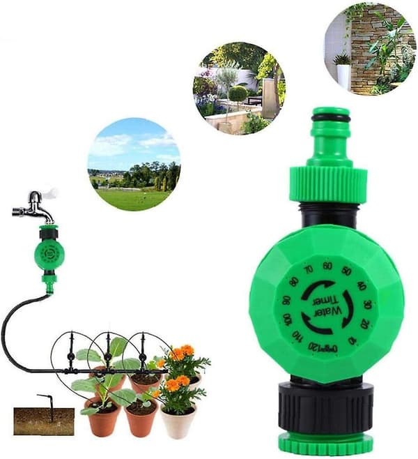 2 timmar Trädgårdsbevattning Timer Automatisk Mekanisk Bevattning Water Gardens Hem Timer Controller System 1st