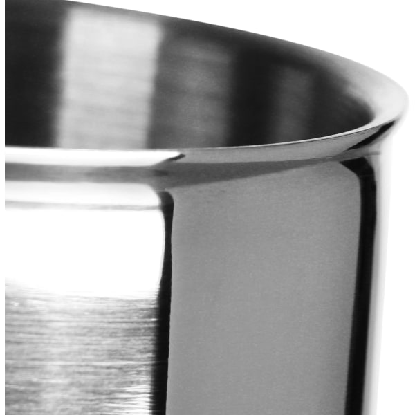 Ölkopp i rostfritt stål, dubbelt cocktailglas, europeisk flamekopp, vinglas 450ml