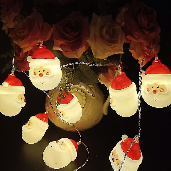 Julljus, 20 LED-ljus batteridrivna Xmas Tree String Lights, Garden Party Dekor.