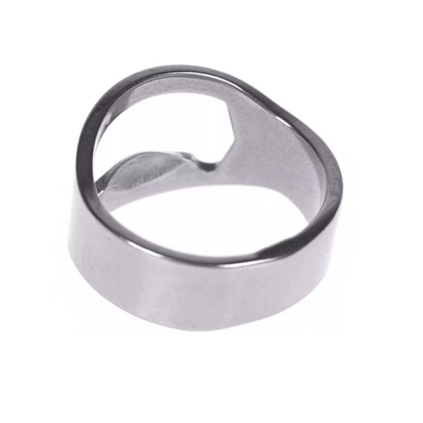 Rostfritt stål Ring Finger Beer Flasköppnare Multi Flasköppnare Verktyg