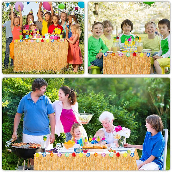 145 st Hawaii bordskjolar, Hawaii party bordskjol, Hawaii-dekoration för grillning, trädgård, strand, sommar, fest