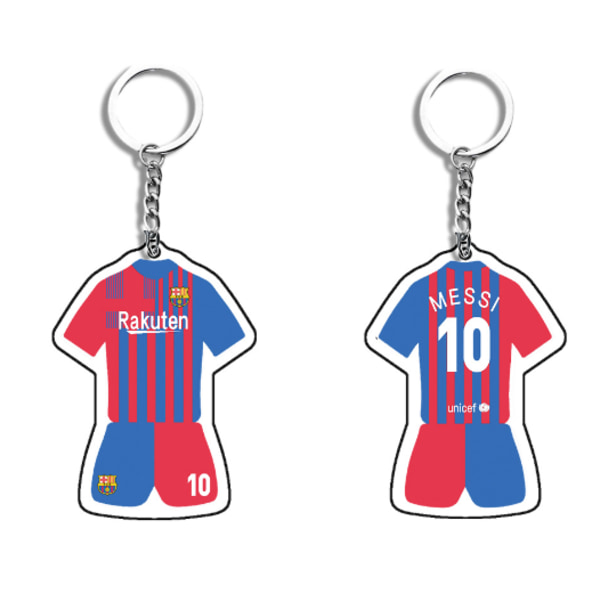 Fotbollsstjärna Messi Argentina Miami International Barcelona akryl tröja hängsmycke nyckelring souvenir Barcelona