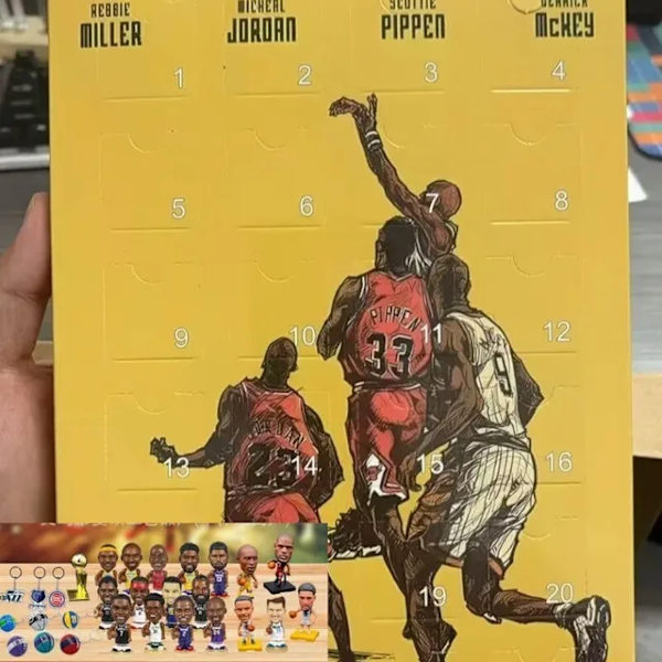NBA Basketball Julekalender 2024 til Jul - NBA Julekalender 24 Låger Jordan, James, Kobe, etc. A