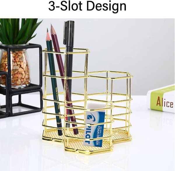 Pennhållare, Hexagonal ihålig pennhållare, Makeup Brush Hol