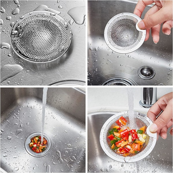 Sinksilar i rostfritt stål En set av två delar (10,1 CM)