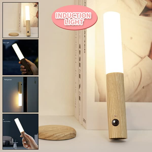 Magnetisk LED bevægelsessensor natlampe væg rum søvn