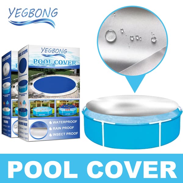 Poolskydd, Rektangulärt Poolskydd, Runt Poolskydd (244cm)