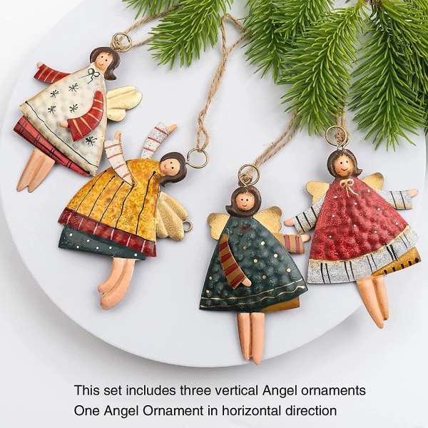 Dekorationer Dansande flygande ängel Julgransdekoration (4 delar set)